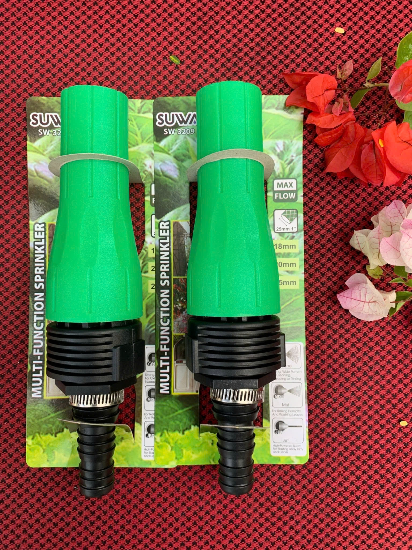 Vòi tưới cây rửa xe đa năng - tặng kèm đai siết
