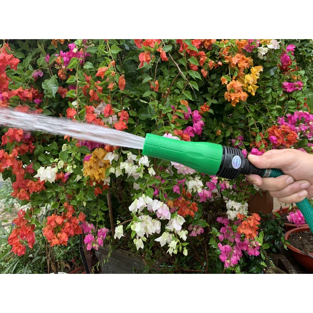 Vòi tưới cây rửa xe đa năng - tặng kèm đai siết